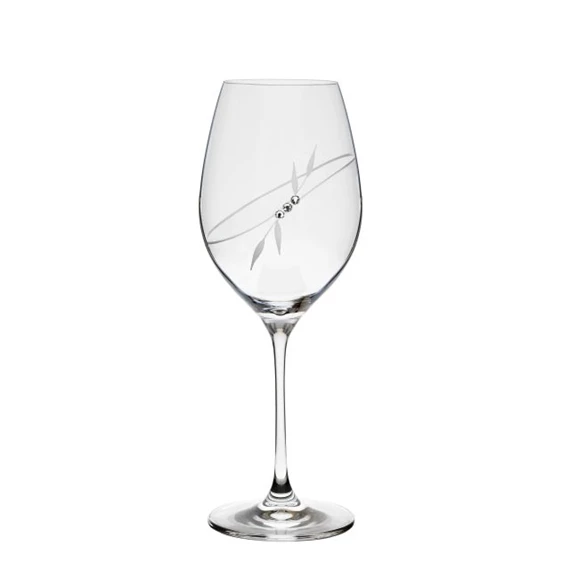 Boros pohár Swarovski kristállyal 470 ml 24x9,3 cm S/2