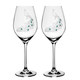 Boros pohár Swarovski kristállyal 470 ml 24x9,3 cm S/2