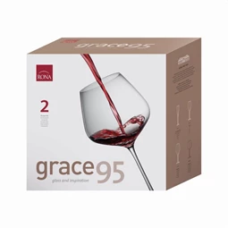 Boros pohár burgundi GRACE 950 ml 12,5x24,5 cm S/2