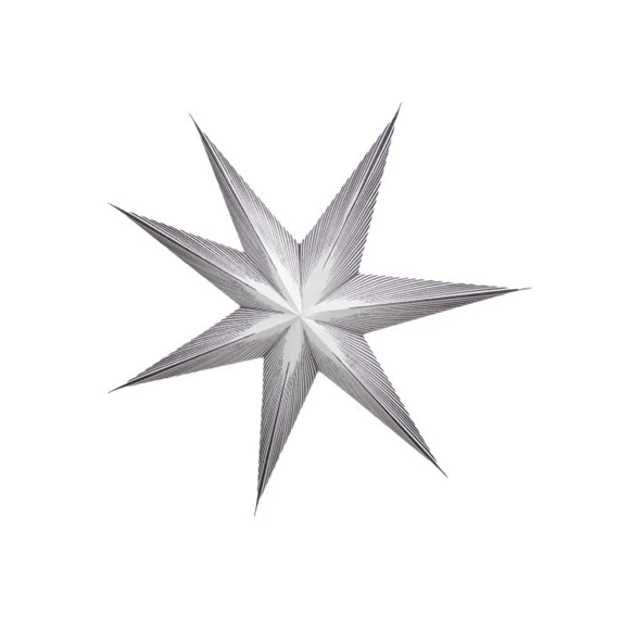 Csillag mintás, 7 ágú, akasztós 80 cm