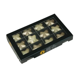 Csillag 4 cm champagne combi S/12