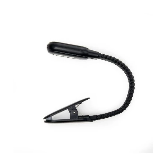 Csiptetős olvasólámpa, LED-es, újratölthető