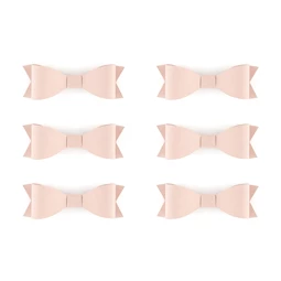 Csokornyakkendő papír 8x2,6 cm púder S/6