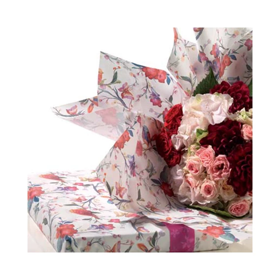 Csomagolópapír madaras 1x25 m