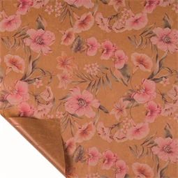 Csomagolópapír virág mintával, vízálló 0,8x20 m
