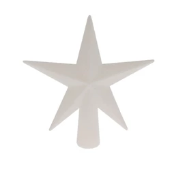 Csúcsdísz csillag, glitteres 13 cm