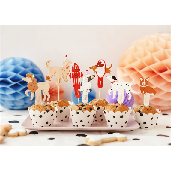 Cupcake dísz kutyák, 7-9,5 cm, mix S/7