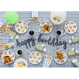 Cupcake dísz építőipari járművek 4-7 cm mix S/6