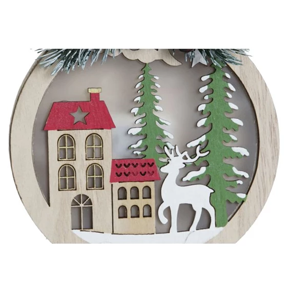 Dekoráció LED-es, akasztós 12x2x14 cm 2 féle