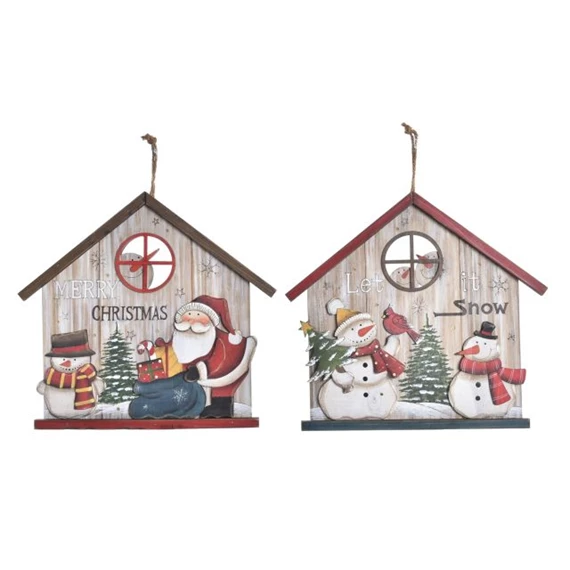 Dekoráció LED-es, akasztós 30x2x28 cm 2 féle