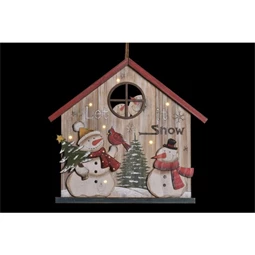 Dekoráció LED-es, akasztós 30x2x28 cm 2 féle