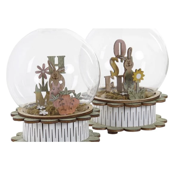 Dekoráció LED-es 10x10x4 cm 2 féle