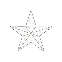 Dekoráció LED-es csillag 30x1x30 cm