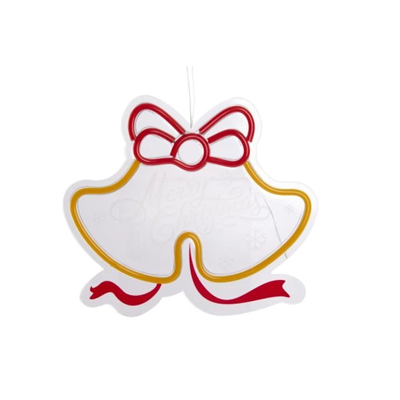 Dekoráció LED-es harang 30x1,5x26,5 cm