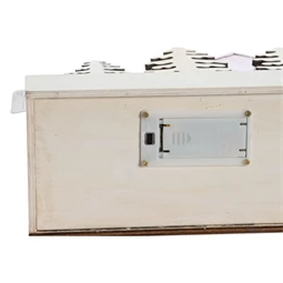 Dekoráció LED-es ház 21x9,5x19 cm 2 féle