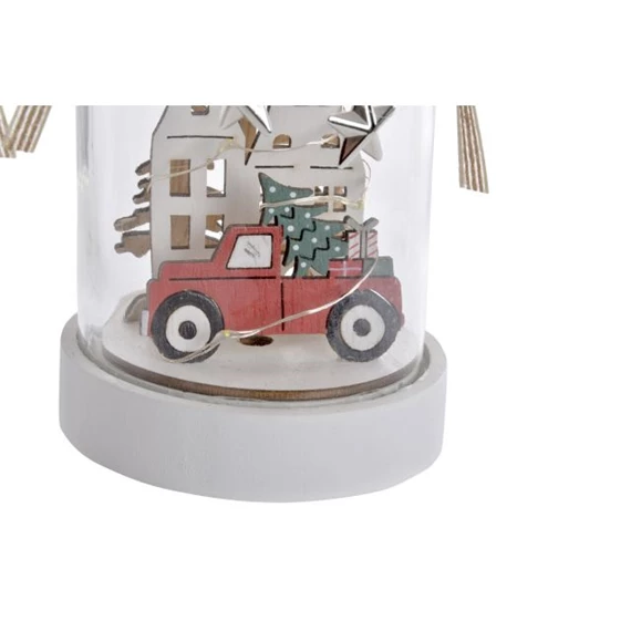 Dekoráció LED-es ház, autó 9x9x17 cm 2 féle