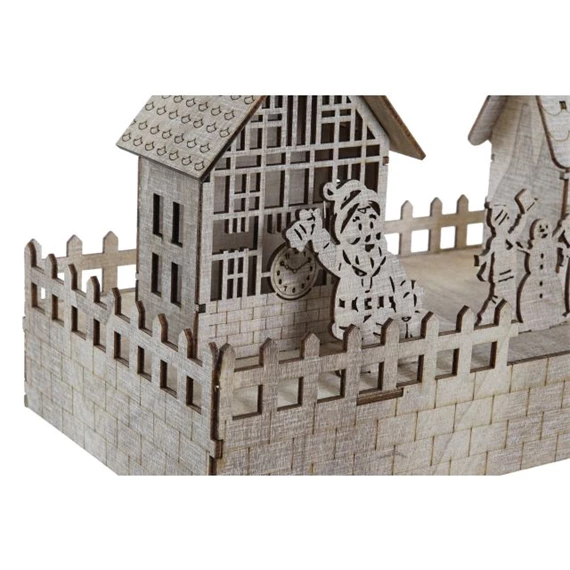 Dekoráció LED-es házak 45x15x20 cm