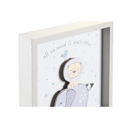 Dekoráció elefántos, LED-es 23x4x23 cm