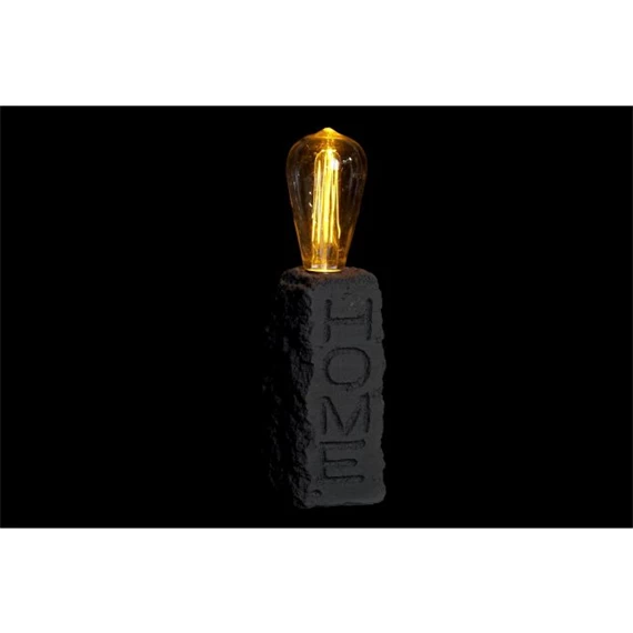 Dekoráció LED-es "Home" felirat 8,5x8,5x32,5 cm