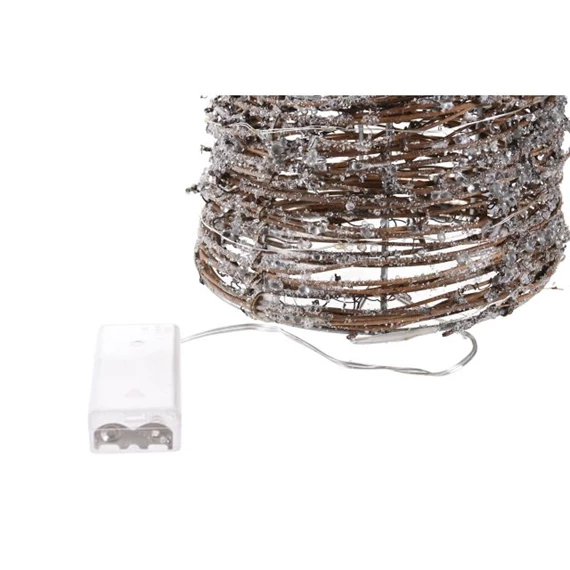 Dekoráció LED-es, stilizált fenyő 19x19x62 cm