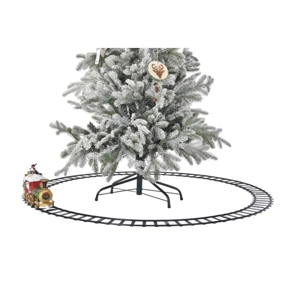 Dekoráció LED-es vonat mozgó, zenélő 136x136x15 cm