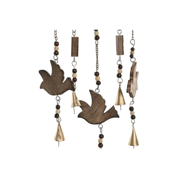 Dekoráció akasztós életfa, faragott 20x20x61 cm 3 féle