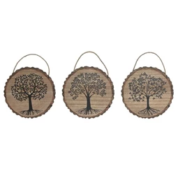 Dekoráció akasztós életfa 20x1x27 cm 3 féle