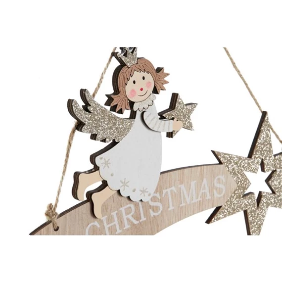 Dekoráció "Christmas" felirat, akasztós 22,5x0,5x15 cm 2 féle