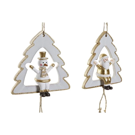 Dekoráció akasztós fenyő 11x4x21 cm 3 féle