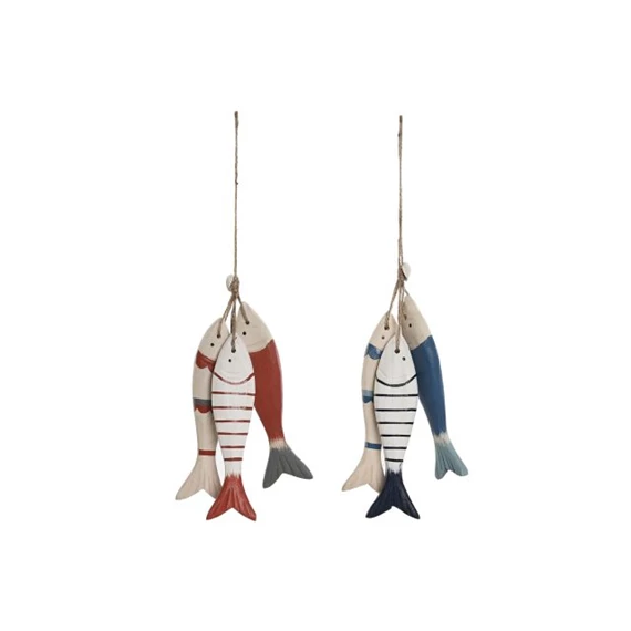 Dekoráció akasztós halak 10x10x38 cm 2 féle