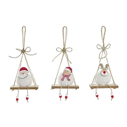 Dekoráció akasztós hinta 11x5x28 cm 3 féle