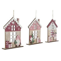 Dekoráció akasztós 12x3x16,5 cm 3 féle