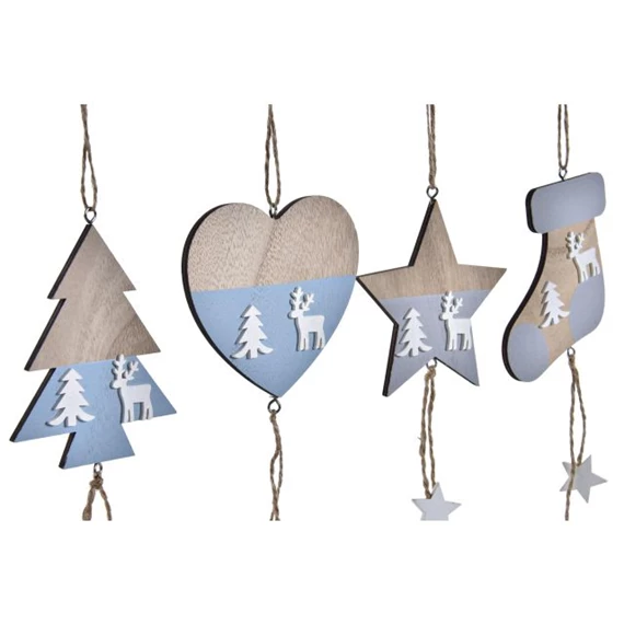 Dekoráció akasztós 8,5x1x30 cm 4 féle