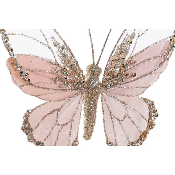 Dekoráció akasztós pillangó 15x3x18 cm 4 féle