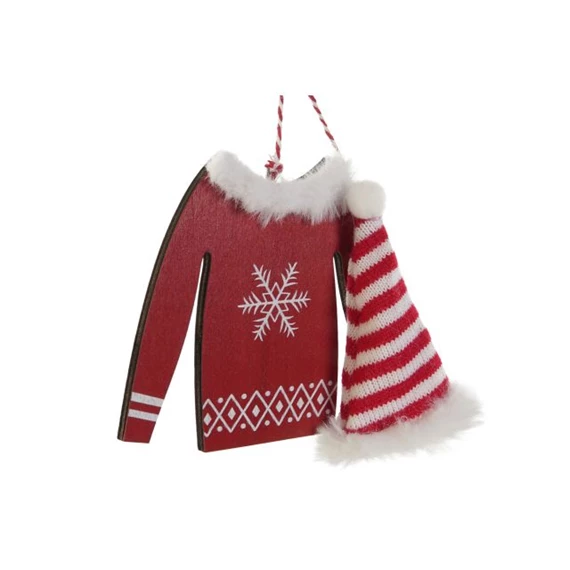 Dekoráció akasztós pulóver 10x0,3x12 cm 4 féle