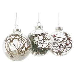 Dekoráció akasztós 8x8x9 cm 3 féle