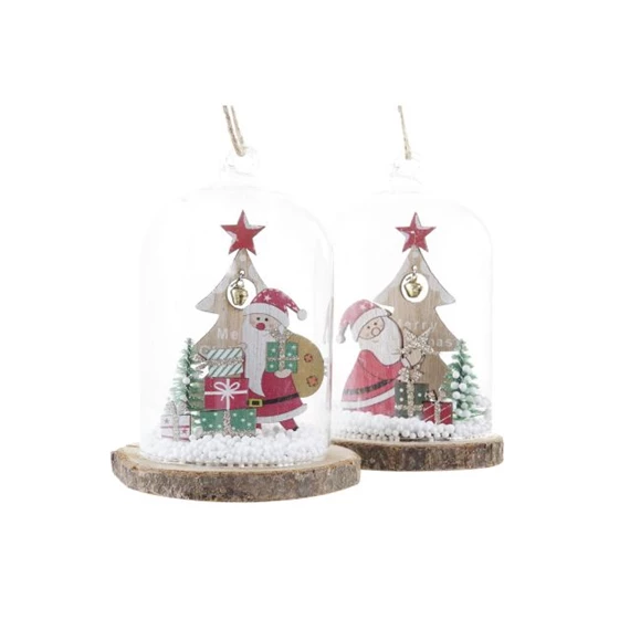 Dekoráció akasztós 8x8x12 cm 2 féle