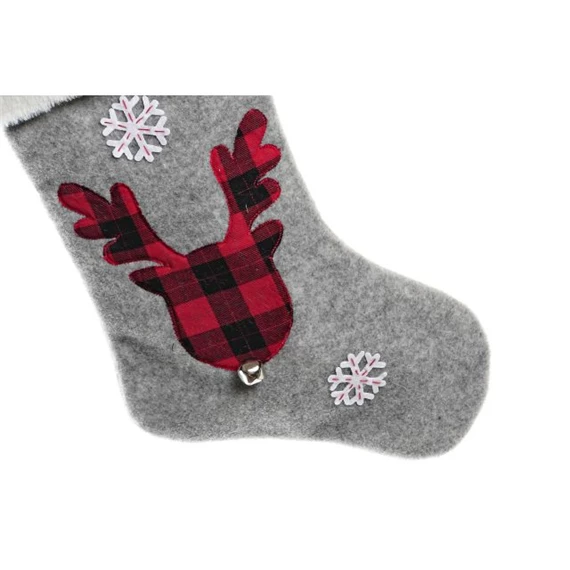 Dekoráció akasztós zokni 26x2x49 cm