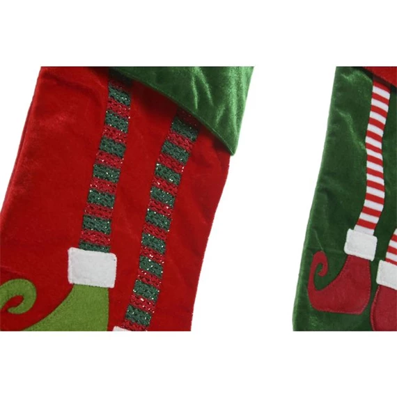 Dekoráció akasztós zokni 27x2x50 cm 2 féle