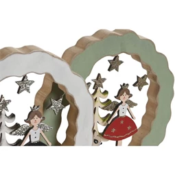 Dekoráció angyal 21x2,5x22 cm 2 féle