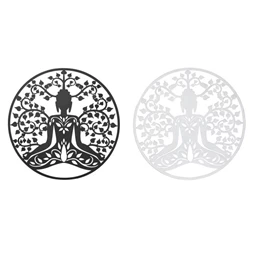 Dekoráció falra, Buddha 100x1x100 cm 2 féle