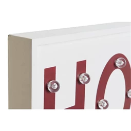 Dekoráció falra "Home" és "Love" felirat LED-es 48x4x22 cm 2 féle