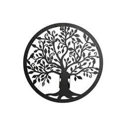 Dekoráció falra, LED-es fa 40x2x40 cm