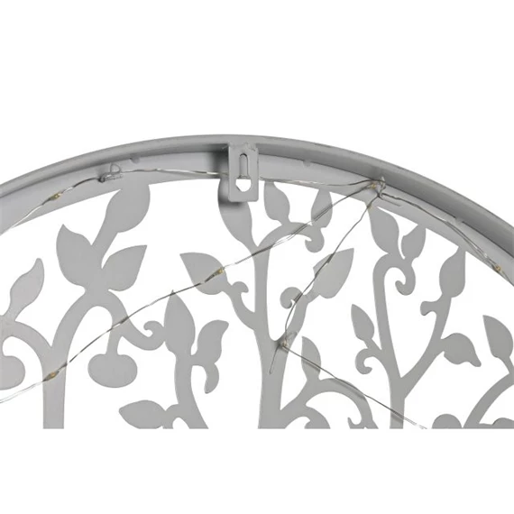 Dekoráció falra, LED-es fa minta 60x2x60 cm