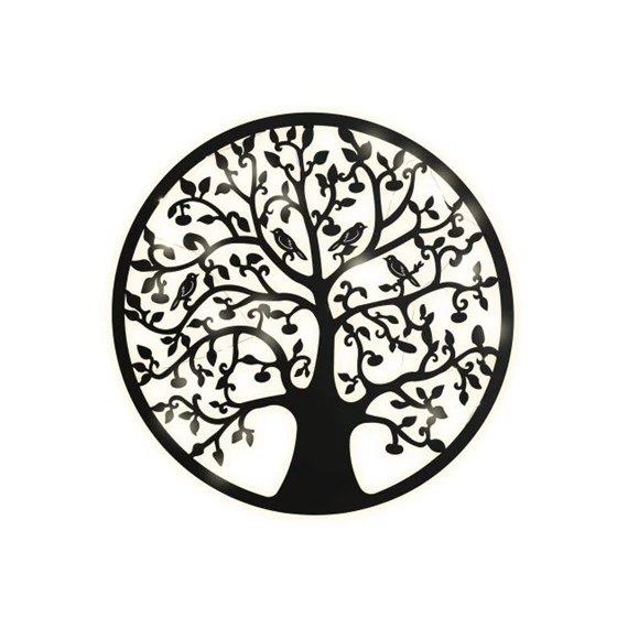 Dekoráció falra LED-es 60x2x60 cm