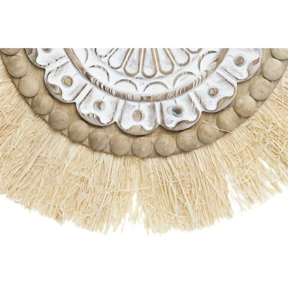 Dekoráció falra, fonott, bojtos 52x3,2x66 cm 2 féle