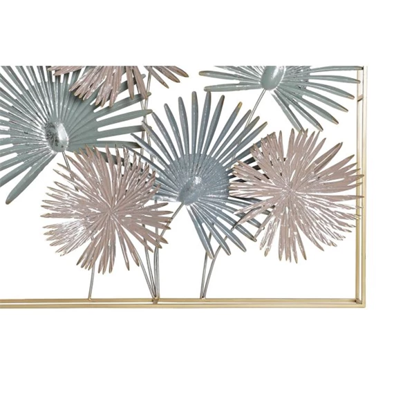 Dekoráció falra, leveles 90x7x90 cm