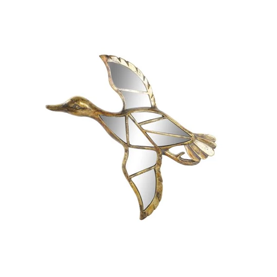 Dekoráció falra, kacsa alakú tükör 38x3x37 cm