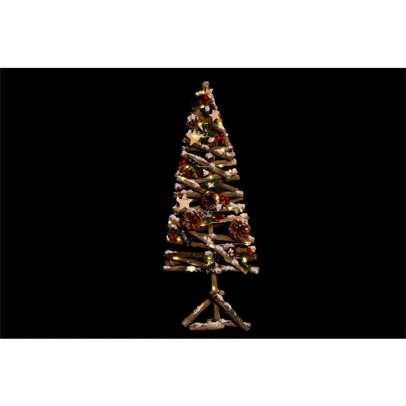 Dekoráció fenyő, LED-es 28x28x70 cm