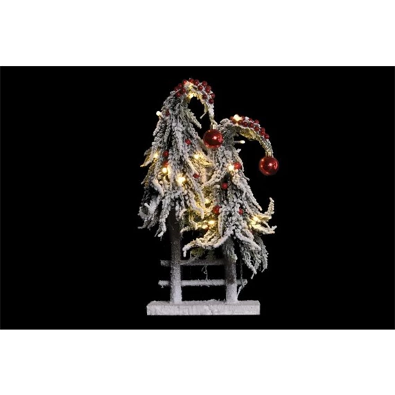 Dekoráció fenyő LED-es 23x10x45 cm